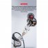 X2 Wired Headset In ear Monitor Headphones Hifi Subwoofer Mobile Phone Music Earbuds For Sports Running black