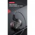 X2 Wired Headset In ear Monitor Headphones Hifi Subwoofer Mobile Phone Music Earbuds For Sports Running black