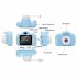 X2000 Upgrade Kids Camera HD 1080P Children Sports Camera 2 Inch Screen Digital Camera For Age 3 8 Boys Girls blue