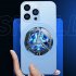 X25 Magnetic Semiconductor Mobile Phone Radiator Digital Display Fast Cooling Cooler For Gaming Phone black