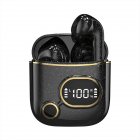 X25 Tws Wireless Bluetooth compatible Headset Hifi Stereo Music Earbuds Smart Touch control Digital Display Mini Gaming Earphones Black