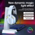 X27 Ear mounted Wired Headset With Hd Microphone Luminous Rgb Noise cancelling Gaming Headphones For Pc Video Game White