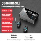 X3 5.1 Bluetooth-compatible Headset Ergonomically Designed Tws Fingerprint-touch In-ear Wireless Binaural Sports Headphones X3 cool black