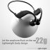 X3 Bone Conduction Headset  Bluetooth 5 2 Waterproof Sweat proof Hanging Ear Sports Earphone Black