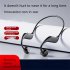 X3 Bone Conduction Headset  Bluetooth 5 2 Waterproof Sweat proof Hanging Ear Sports Earphone Black