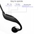 X3 Bone Conduction Headset  Bluetooth 5 2 Waterproof Sweat proof Hanging Ear Sports Earphone Black