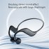 X3 Bone Conduction Headset  Bluetooth 5 2 Waterproof Sweat proof Hanging Ear Sports Earphone Black