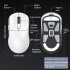 X3 Wireless Mouse 6 Adjustable Dpi Tri Mode Connection Lightweight Gaming Mouse Black