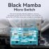 X3 Wireless Mouse 6 Adjustable Dpi Tri Mode Connection Lightweight Gaming Mouse Black with Anti Slip Sticker