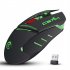 X30 Mouse Colorful Luminous Usb Wireless Charging Adjustable Dpi Ergonomic Gaming Mouse Black