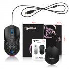 X300 Computer Mouse Wired Ergonomic 7200DPI 12 RGB Lighting Wired Gaming Mouse Mice For Laptop PC Gamer black