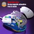 X300 Computer Mouse Wired Ergonomic 7200DPI 12 RGB Lighting Wired Gaming Mouse Mice For Laptop PC Gamer White