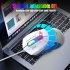 X300 Computer Mouse Wired Ergonomic 7200DPI 12 RGB Lighting Wired Gaming Mouse Mice For Laptop PC Gamer White