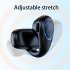 X33 Clip on Open Ear Headphones Painless Bone Conduction Bluetooth compatible Headset Sports Earphones Black Boxed