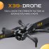 X39 Mini Drone 4k Hd Dual Esc Camera Optical Flow Positioning Obstacle Avoidance Foldable Quadcopter Orange 2 batteries