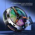 X42 Cell Phone Cooler Fan with Temperature Digital Display Cooler Customized Rgb Lighting Black