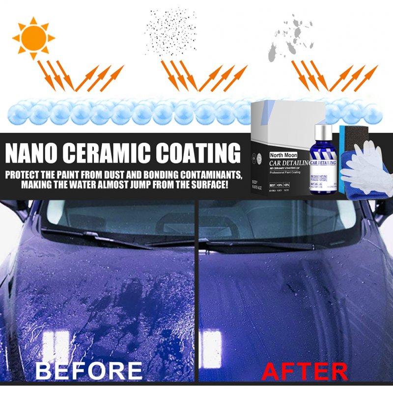 Auto Ceramic Coating Agent Waterproof Dust-proof Crystal Painting Refurbishment Repairing Liquid 