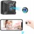 X5 Cctv Camera Wifi Mini Camcorder Night Vision Motion Detection Instant App Alarm Security Camera Black