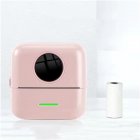 X5 Mini Sticker Printer Portable Pocket Thermal Printer With 1 Roll Paper Wireless Smart Printer For Photo Journal Notes Memo pink