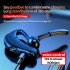 X5 Wireless Earbuds Bass Stereo Sound Earphones With Hanging Earhook Noise Canceling Headset For Running Workout Sports blue