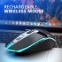 X5 Wireless Gaming Mouse Rechargeable 500mAh Battery Bluetooth 3 0 5 0 2 4G Wireless Optical Mice Adjustable DPI Levels for Laptop PC Mac black