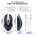 X5 Wireless Gaming Mouse Rechargeable 500mAh Battery Bluetooth 3 0 5 0 2 4G Wireless Optical Mice Adjustable DPI Levels for Laptop PC Mac white