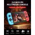 X51 Handheld Game Console with 2500mAh Rechargeable Battery 5 0 Inch Screen 3D Joystick Game Controller 64GB Red Blue