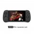 X55 Handheld Game Console 5 5 Inch Screen 4000mah Rechargeable Battery Game Console Black 16gb no Card
