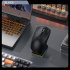X6 3 Modes Mouse High Precision Mice Portable 2 4G Wireless Connection Mouse RGB Lighting Rechargeable Black