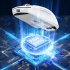 X6 3 Modes Mouse High Precision Mice Portable 2 4G Wireless Connection Mouse RGB Lighting Rechargeable Black