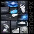 X6 3 Modes Mouse High Precision Mice Portable 2 4G Wireless Connection Mouse RGB Lighting Rechargeable Black