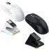 X6 3 Modes Mouse High Precision Mice Portable 2 4G Wireless Connection Mouse RGB Lighting Rechargeable Black