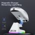 X6 3 Modes Mouse High Precision Mice Portable 2 4G Wireless Connection Mouse RGB Lighting Rechargeable Black