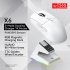 X6 3 Modes Mouse High Precision Mice Portable 2 4G Wireless Connection Mouse RGB Lighting Rechargeable Black