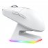 X6 3 Modes Mouse High Precision Mice Portable 2 4G Wireless Connection Mouse RGB Lighting Rechargeable White