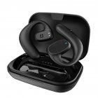 X6 Bluetooth-compatible Headset Binaural With Charging Bin Air Conduction Business Stereo Wireless Earbuds black