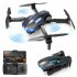 X6 Pro Mini Drone for Beginners 4k HD Camera Wifi Fpv RC Drones 120   Adjustable Lens Foldable 1 Camera 2 Batteries