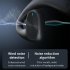 X6pro Air Conduction Headset Digital Display Wireless Bluetooth Earphones with Charging Case Black
