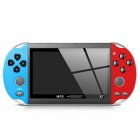 X7 Handheld Game Console for PSP Double Rocker Game Machine 4 3 Inch Left blue right red