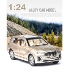 X7 High Simulation 1:24 SUV Sound Light Alloy Car Model Toy for Kids Gold