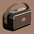 X7 Retro Speakers Outdoor Wireless Speaker With Handle Audio Home Outdoor Stereo Speaker For Home Kitchen Work Travelling black
