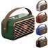 X7 Retro Speakers Outdoor Wireless Speaker With Handle Audio Home Outdoor Stereo Speaker For Home Kitchen Work Travelling black