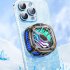 X76 Magnetic Mobile Phone Cooler Fast Cooling Phone Cooler Portable Phone Semiconductor Radiator Mobile Gaming Video Streaming Phone Fan Portable Quieter Coolin