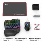 X8 Keyword Mouse Adapter Plug Play Video Games Accessories Keyboard Mouse Converter Compatible For Android System converter set