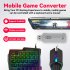 X8 Keyword Mouse Adapter Plug Play Video Games Accessories Keyboard Mouse Converter Compatible For Android System converter set