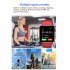 X8 Max Sports Smart Watch Touch screen Bluetooth compatible Heart Rate Blood Pressure Monitoring Waterproof Outdoor Fitness Bracelet red