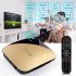 X88 PRO Android 9 0 TV Box Rockchip RK3318 4 Core 2 4G 5G Wifi 4K HDR Set Top Box USB 3 0 Support 3D Movie Gold EU plug