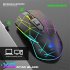 X9 Ultra Slim Wireless Rgb Gaming  Mouse Rechargeable Silent 2400 Dpi Adjustable Luminous Mouse Laptops Notebook Accessories star black