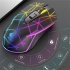 X9 Ultra Slim Wireless Rgb Gaming  Mouse Rechargeable Silent 2400 Dpi Adjustable Luminous Mouse Laptops Notebook Accessories black