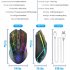 X9 Ultra Slim Wireless Rgb Gaming  Mouse Rechargeable Silent 2400 Dpi Adjustable Luminous Mouse Laptops Notebook Accessories star black